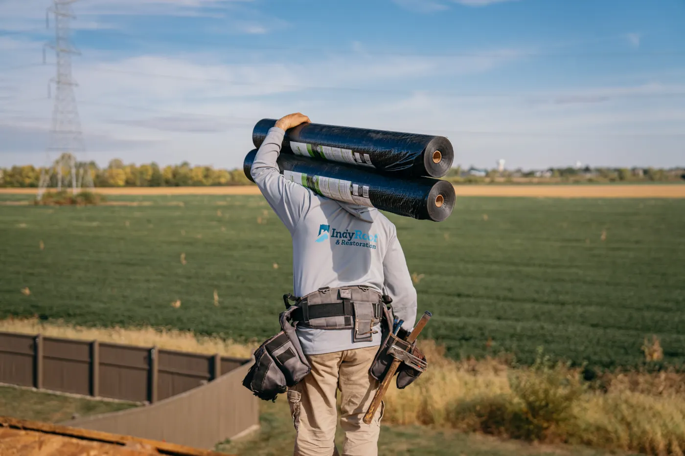 Commercial roof inspection documented in Pheasants Run